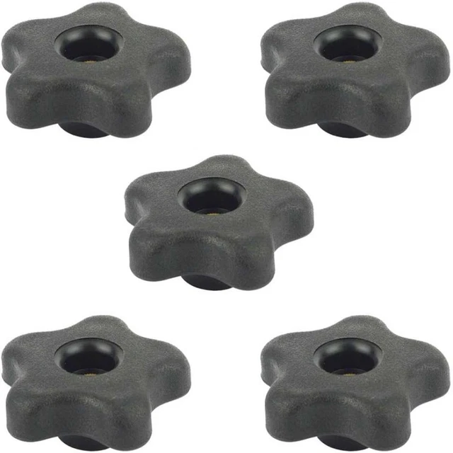 5/16in-18 Interno 5 Estrellas Botones Plástico Rosca Pomo Tu Kit de Herramientas