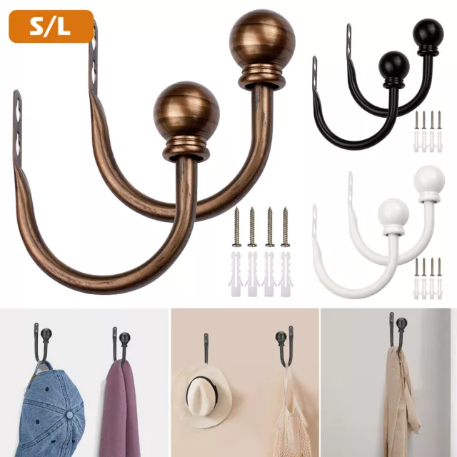 2Pcs Curtain  Buckles Curtain Holdbacks Tie Backs Curtain Holders Wall Rack Hook