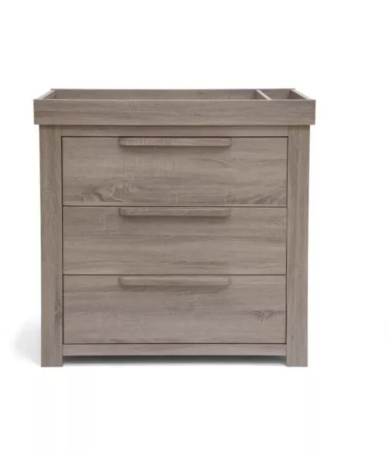 Mamas And Papas Franklin 3 Drawer Dresser & Changing Unit- Grey Wash