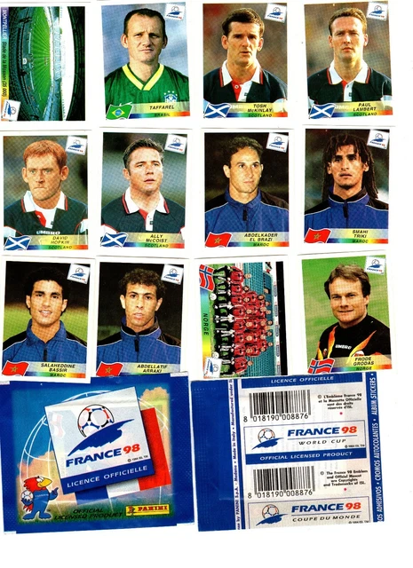 Panini WM France 1998 Sticker Sammelbilder 1 Bild auswählen ungeklebt