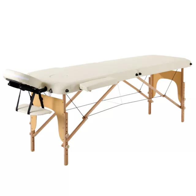 Tragbare klappbare Massagetisch Wohnzimmer Bett 2/3 Abschnitt Tattoo Spa Couch PU Leder