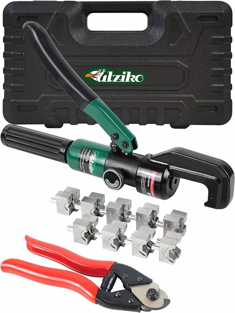 Hydraulic Crimper Tool for 1/8" 3/16" Stainless Steel Cable Railing Kit Hardware