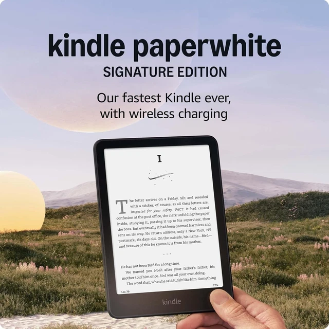 AMAZON KINDLE PAPERWHITE Signature Edition 32GB (newest model) Metallic ...