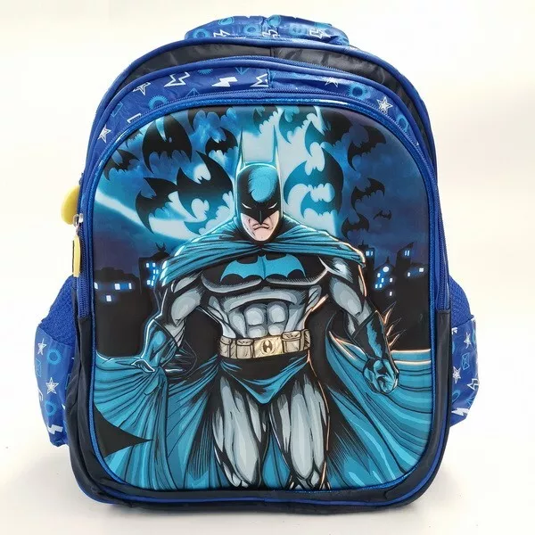 Large 4D Kids Children Boys Batman Backpack School Bags 30x40cm