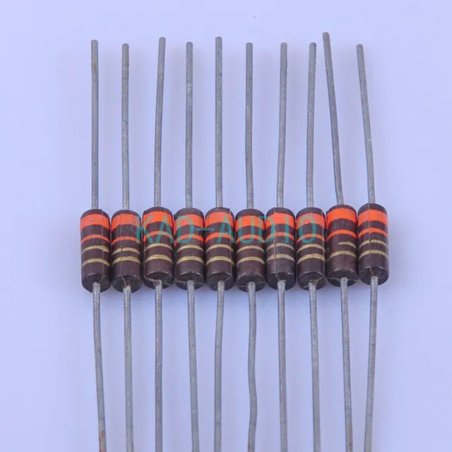 10pcs Amplifier Carbon Comp Composition Vintage Resistor 3.3R ohm 0.5W  