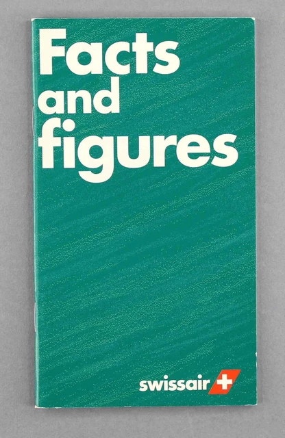 Swissair Facts & Figures Airline Brochure 1995/6