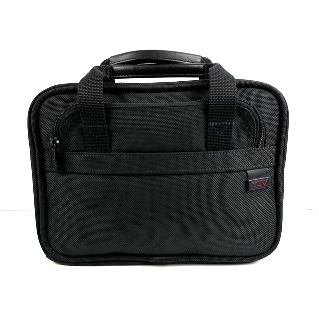 Tumi Alpha Toiletry Bag Black Nylon Ballistic Travel Case Unisex Organizer