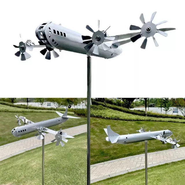 B-29 Super Fortress Aircraft Wind Spinner Metal Windmill Wind Energy DecoratiKN