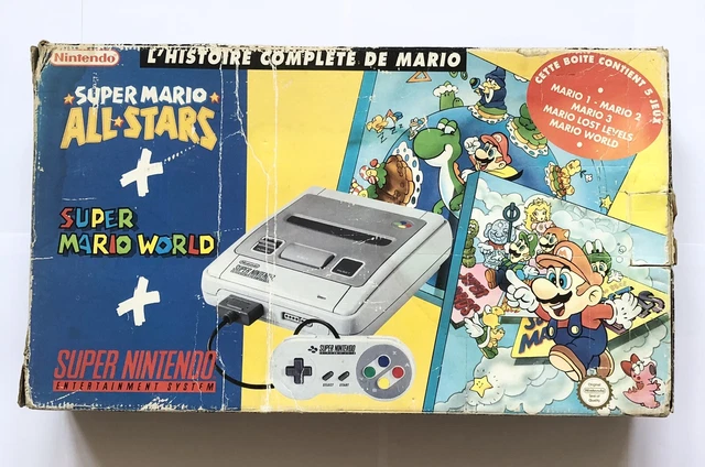 Pack Super Nintendo SNES - L’Histoire De Mario - Boite/Snes/Jeu ++ - PAL - Testé