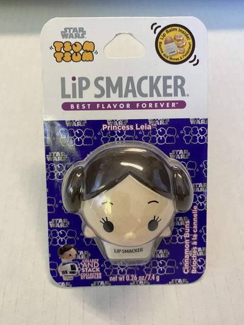Lip Smacker Disney Tsum Tsum Star Wars Princess Leia Cinnamon Buns Lip Balm New