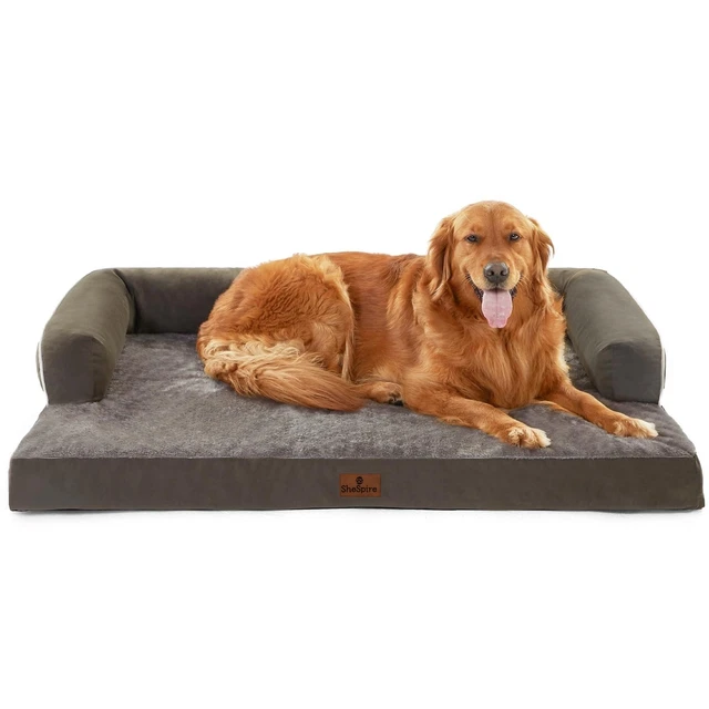 Jumbo Orthopedic Dog Beds Waterproof Dog Couch Bed Pet Mattress Removable Cover