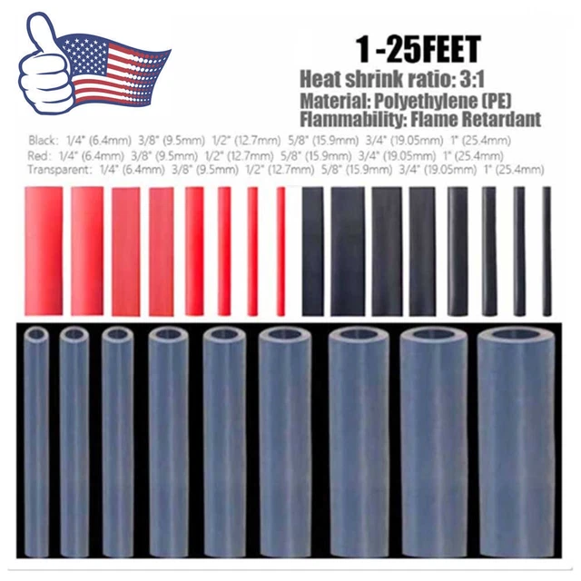 WATERPROOF HEAT SHRINK Tubing 31 Marine Grade Wire Wrap Adhesive Glue