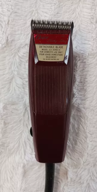 VINTAGE OSTER LUCKY Dog Model 113 Series E Clippers Detachable Blade 17.99 PicClick