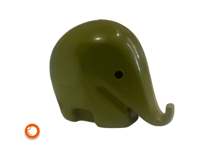 Tirelire éléphant Vert – Design Luigi Colani Pour Dresdner Bank – Années 1970