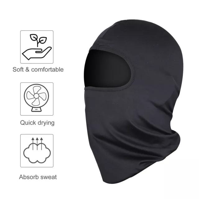 2X Winter Motorrad Sturmhaube Sturmmaske Skimaske Balaclava Kopfhaube Skimütze 3