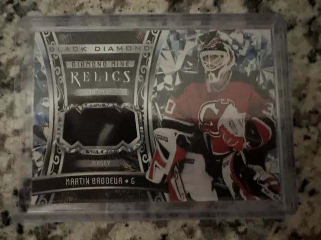 2022-23 UD Black Diamond Mine Relics Jersey #DMR-MB Martin Brodeur Devils