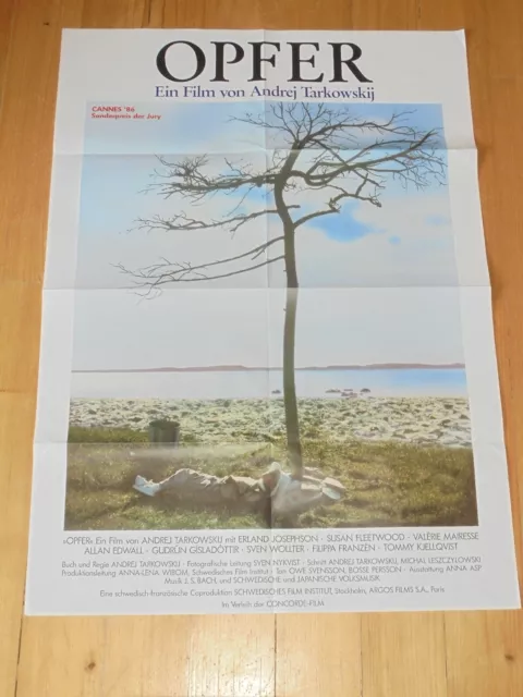THE SACRIFICE - original german 1sh ´86 - ANDREI TARKOVSKY THE SACRIFICE - original german 1sh ´86 - ANDREI TARKOVSKY
