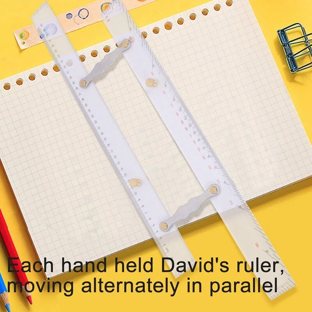 Righello Parallelo Rotante - 4 Pezzi 30cm E 15cm Per Disegno Tecnico E Scuola