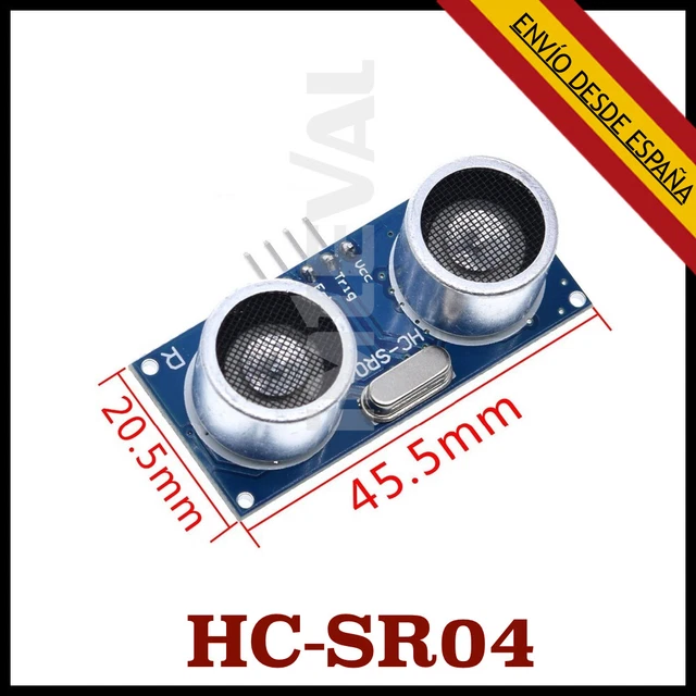 HC-SR04 SENSOR ULTRASONIDOS Arduino Módulo Medidor De Distancia HCSR04 ...