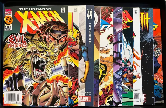 Marvel Comics X-Men Mixed Comic Books Lot 10. Uncanny, Annual, Factor, Powers X
