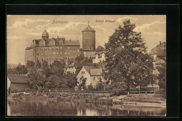 AK Zschopau, Schloss Wildeck 1917