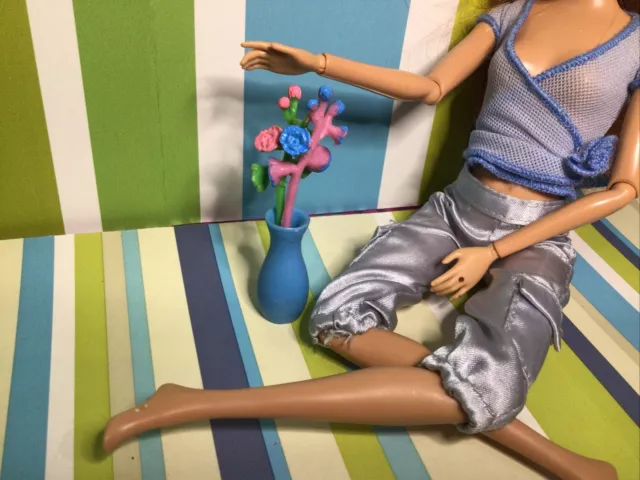 Jogo Barbie jardim de flores - Linda casa dobrável (1996 Arcotoys, Mattel)