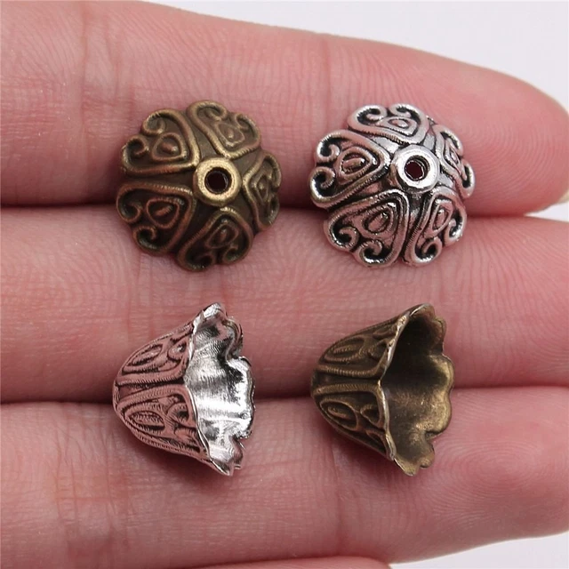 Copper end sales caps for jewelry