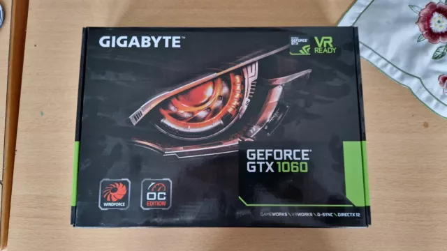 GIGABYTE GeForce GTX 1060 6GB GDDR5 Gaming-Grafikkarte (GV-N1060WF2OC-6GD)