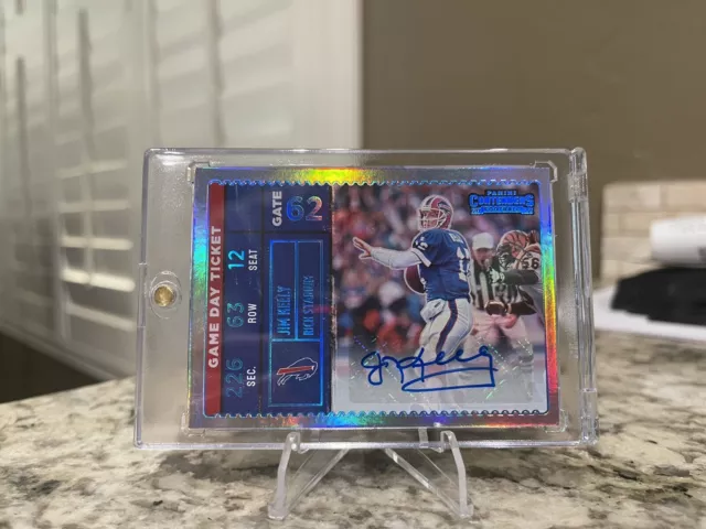 2022 Contenders  Game Day Ticket Jim Kelly 1/1 Auto Silver 🔥🔥 Rare Find HOF