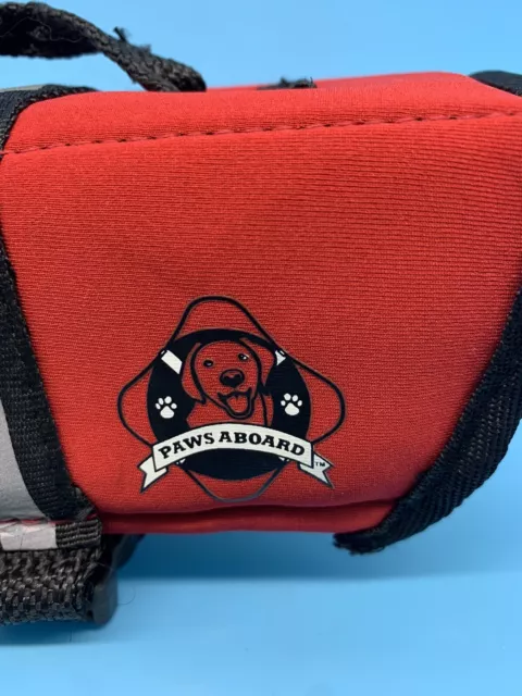 Paws Aboard Doggy Life Jacket Size XXSmall (0-6 lbs) - Red New Without Tags 3