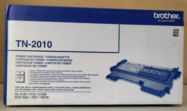 Toner Brother TN-2010 Schwarz Neu OVP A-Ware Original HL-2130, HL-2132 Rg MwSt.