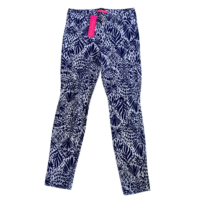 Lilly Pulitzer Pants Size 14 By Land Or By Sea Kelly Knit Skinny Ankle