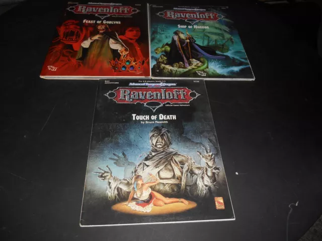 AD&D Ravenloft Lot of 3:  RA Series 1, 2, & 3 (Original/Complete!)