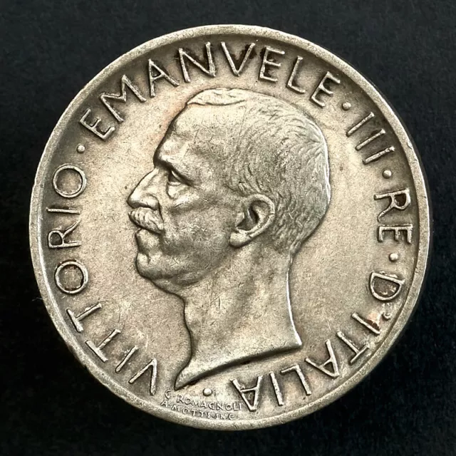 Silver coin Italy 5 lire, 1930