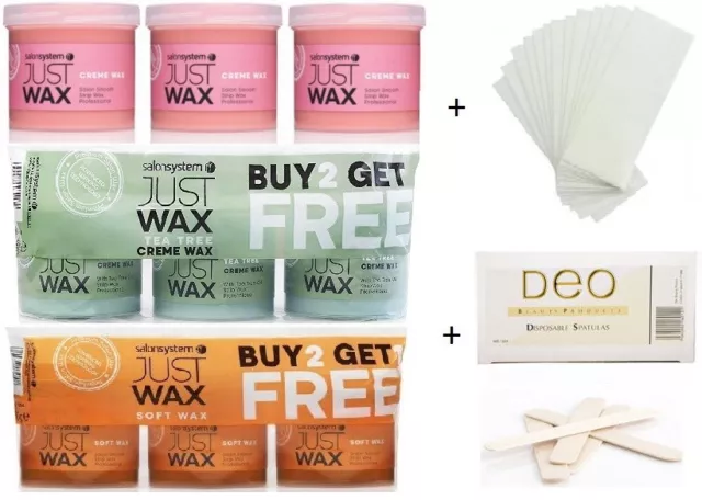 Salon System Just Wax Hair Removal Wax, Value Pack or Many Option to Choose from