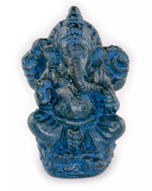 Ganesha Escultura Hindu Divinidad Piedra Figura Felicidad Estatua Aprox. 12CM