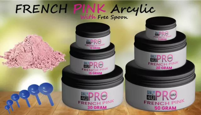 Acrylic Powder - Nail Enhancement Nail Dip Dipping Powder French Pink UK SELLER