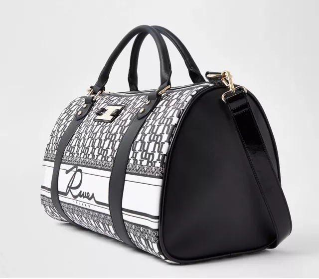 BNWT RIVER ISLAND Travel Bag Weekend Bag Gym Bag Holdall RI Monogram Bag 38.99 PicClick UK