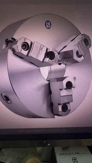 Röhm Planspiralfutter Duro-M 250/6 Zylindrische Aufnahme (DIN 6350 Form Röhm Planspiralfutter Duro-M 250/6 Zylindrische Aufnahme (DIN 6350 Form