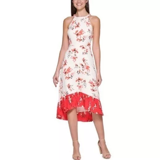 Kensie Floral-Print Halter Dress Size 4 New Without Tags