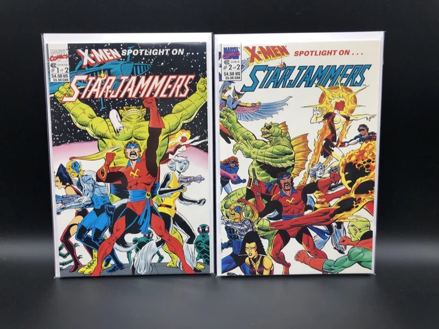 X-Men Spotlight on Starjammers #1-2 (1990) Marvel Comics Dave Cockrum Art VF/NM