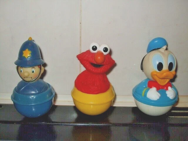 Mr Roly Poly VINTAGE ROLY POLY ~MR PLOD (NODDY) / ELMO (SESAME STREET) / DONALD DUCK ...