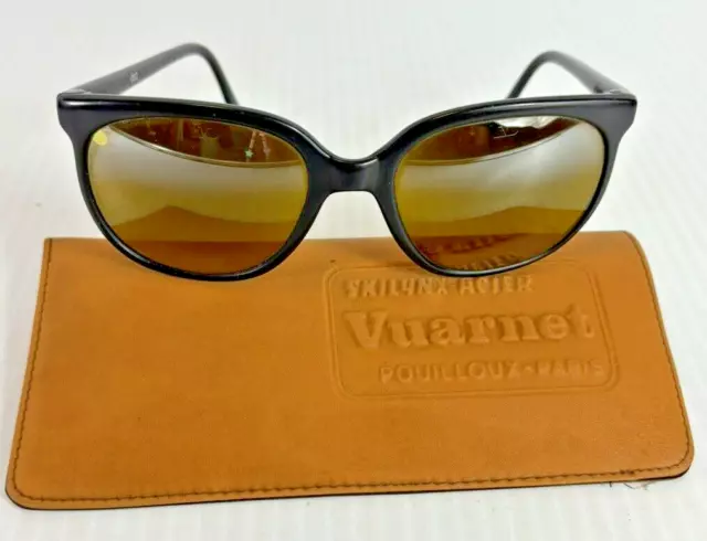 VUARNET POUILLOUX 002 Black Frames Brown Lens Sunglasses France With ...