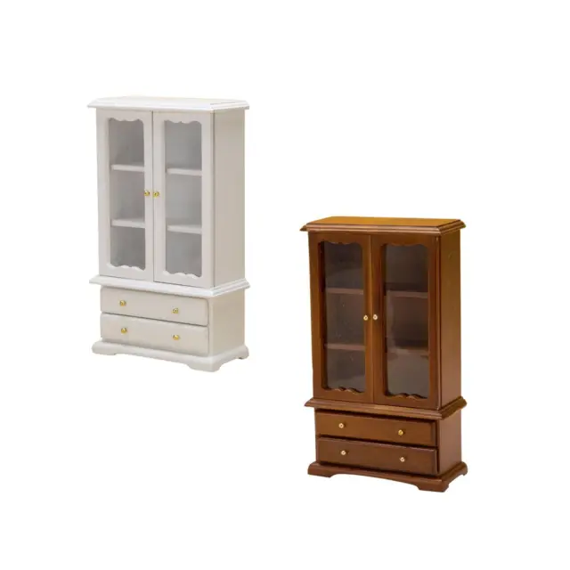 1:12 Scale Doll House Library Display Rack Miniature Wood Furniture Durable