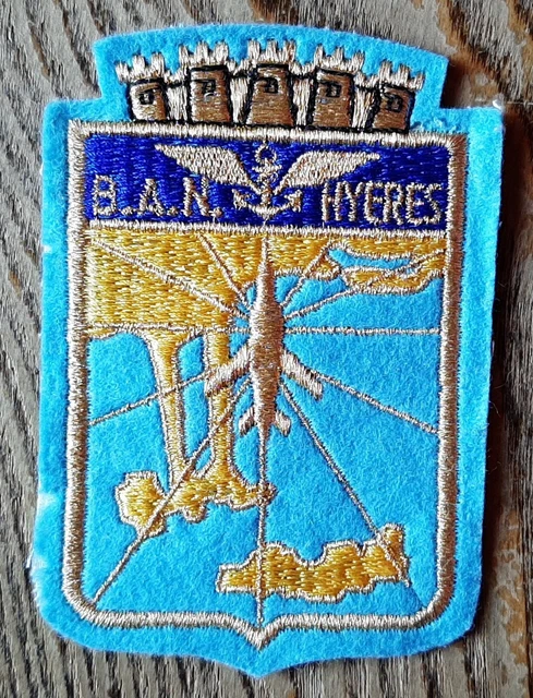 Insigne Aéronavale BAN Hyères - Émail Original Marine Nationale France, Drago