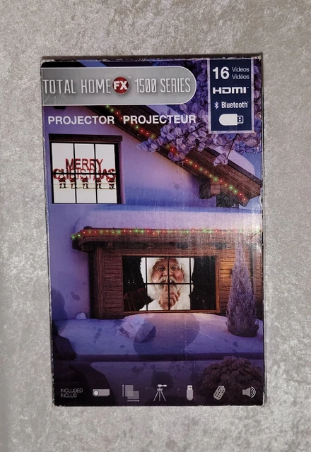Total Home FX 1500 Series Projector Kit Bluetooth HDMI 16 Videos for Windows