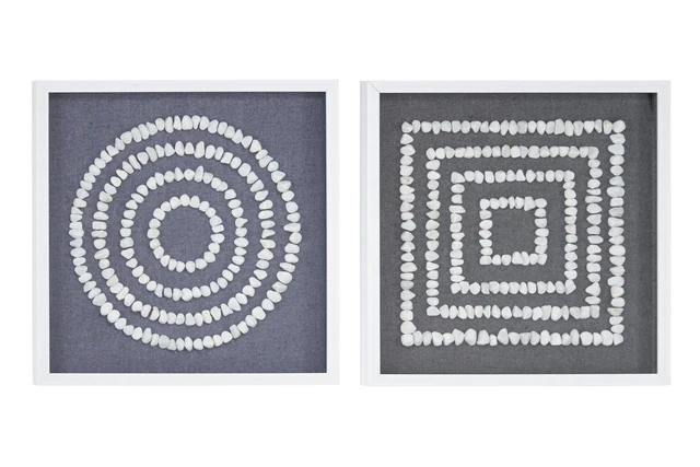 Zimlay Mdf Set Of 2 Wall Art With Black Finish 39120