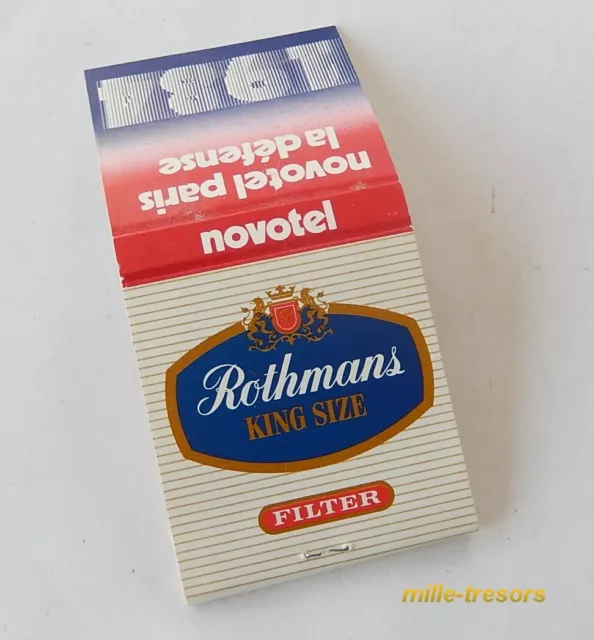 Pochette d´allumettes NOVOTEL PARIS LA DEFENSE 1984 + ROTHMANS - Matchbox 3