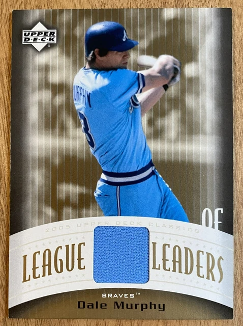 Dale Murphy 2005 UD League Leaders Game Used Jersey Baseball Card Atlanta Braves