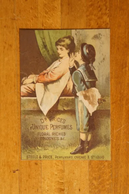 Victorian Trade Card Dr. Price's Perfumes W.C. Haviland Co. Grocery Marshalltown